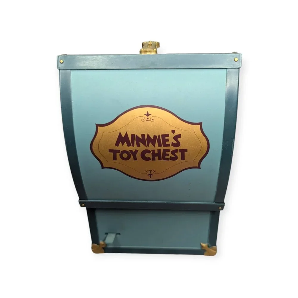 Vintage Disney Schmid Minnie's Toy Chest Hand Painted Music Box Minnie's YooHoo